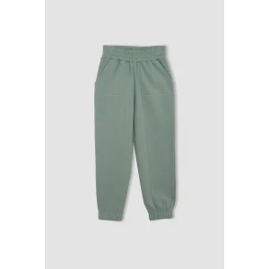 D3840 Beli Paçası Lastikli Cepli Basic Düz Kalın Jogger Eşofman Altı