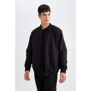 D7447 Su İtici Regular Fit Kolej Yaka Bomber Mont