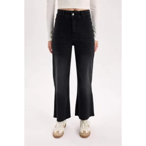 E2159 Culotte Yüksek Bel Uzun Jean Pantolon