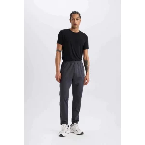 E3930 DeFactoFit Sporcu Jogger Slim Fit Dar Kesim Standart Paça Skuba Dalgıç Kumaş Beli Lastikli Düz Paça Eşofman Altı