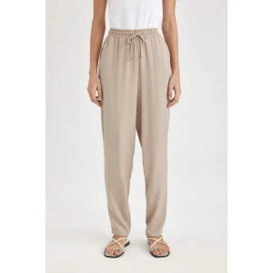 L3164 Harem Cepli Düz Paça Belmando Pantolon