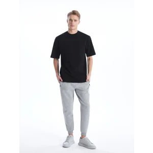LCW Casual Gri Slim Fit Erkek Kalın Eşofman Altı