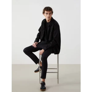 LCW Casual Siyah Slim Fit Armürlü Erkek Pantolon