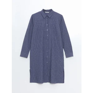 LCW Grace Lacivert Çizgili Kadın Gömlek Tunik