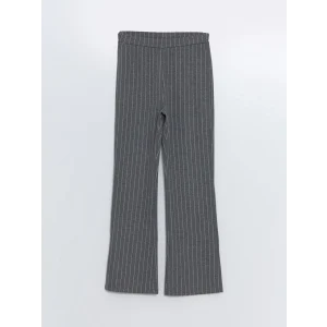 LCW Kids Antrasit Beli Lastikli İspanyol Paça Kız Çocuk Tayt