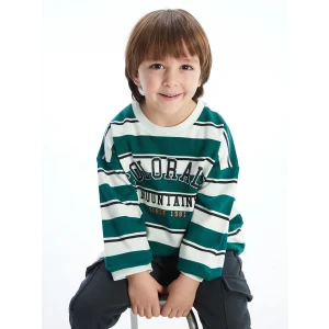 LCW Kids Bej Bisiklet Yaka Erkek Çocuk Sweatshirt ve Eşofman Alt 2li