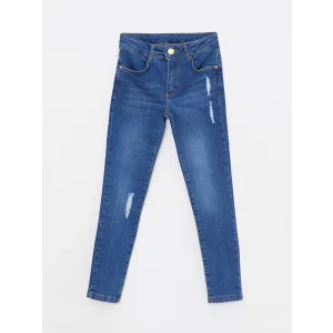 LCW Kids İndigo Basic Kız Çocuk Jean Pantolon