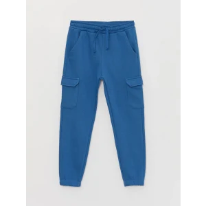 LCW Kids Mavi Beli Lastikli Erkek Çocuk Kargo Eşofman Altı