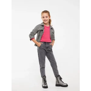 LCW Kids Mavi Paperbag Kız Çocuk Pantolon