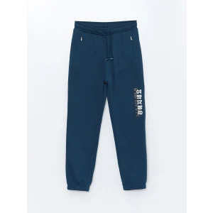 LCW Kids Petrol Beli Lastikli Erkek Çocuk Kalın Jogger Eşofman Altı
