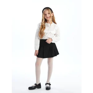 LCW Kids Siyah Beli Lastikli Kız Çocuk Şort Etek