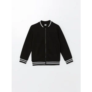 LCW Kids Siyah Erkek Çocuk Kalın Kolej Ceket