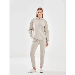 LCW Vision Gri Beli Lastikli Kadın Kalın Jogger Eşofman Altı