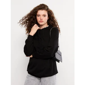 LCW Vision Siyah Kadın Kalın Hoodie