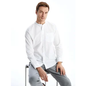 LCWAIKIKI Classic Beyaz Regular Fit Uzun Kollu Oxford Erkek Gömlek