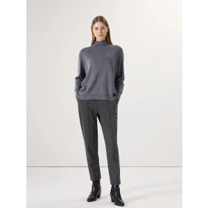 LCWAIKIKI Classic Siyah Beli Lastikli Ekose Kadın Pantolon