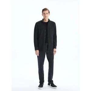 LCWAIKIKI Classic Siyah Regular Fit Uzun Kollu Gabardin Erkek Gömlek
