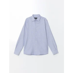 LCWAIKIKI Formal Mavi Slim Fit Uzun Kollu Erkek Gömlek