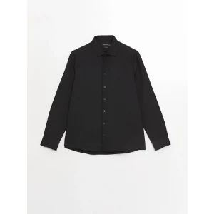 LCWAIKIKI Formal Siyah Slim Fit Uzun Kollu Oxford Erkek Gömlek