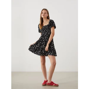 LC WAIKIKI Çiçekli Büzgülü Kadın Elbisesi