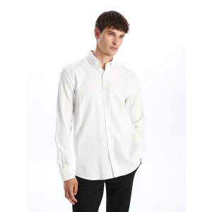 SOUTHBLUE Beyaz Regular Fit Uzun Kollu Poplin Erkek Gömlek