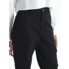 XSIDE Siyah Standart Fit Gabardin Kadın Kargo Pantolon