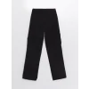 XSIDE Siyah Standart Fit Gabardin Kadın Kargo Pantolon