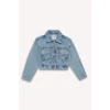 Defacto Mavi Kız Çocuk Pamuklu Jean Ceket