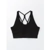 XSIDE ACTIVE SİYAH Kadın U Yaka Düz Spor Büstiyer