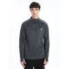 XSIDE ACTIVE GRİ Dik Yaka Uzun Kollu Erkek Spor Tişört