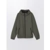 LCW Casual HAKİ Standart Kalıp Kapüşonlu Erkek Mont