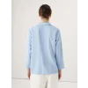 LCWAIKIKI Classic MAVİ Gömlek Yaka Aerobin Kadın Bluz