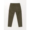 XSIDE HAKİ Standart Kalıp Gabardin Erkek Kargo Pantolon