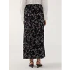LCW Grace SİYAH Beli Lastikli Çiçekli Kadın Etek