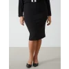LCWAIKIKI Classic SİYAH Dar Fit Kadın Etek