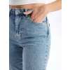XSIDE MAVİ Mom Fit Kadın Jean Pantolon