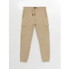 LCW Casual BEJ Standart Kalıp Gabardin Erkek Kargo Pantolon