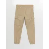 LCW Casual BEJ Standart Kalıp Gabardin Erkek Kargo Pantolon