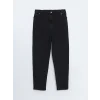 LCW Modest SİYAH Mom Fit Kadın Jean Pantolon