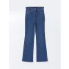 LCW Modest İNDİGO Mars Flare Kadın Jean Pantolon