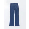 LCW Modest İNDİGO Mars Flare Kadın Jean Pantolon