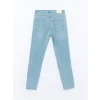 LCW Kids İNDİGO Beli Ayarlanabilir Lastikli Erkek Çocuk Jean Pantolon