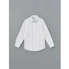 LCW Kids BEYAZ Basic Uzun Kollu Erkek Çocuk Gömlek ve Papyon