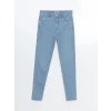 LCWAIKIKI Classic İNDİGO Slim Fit Kadın Jean Pantolon