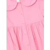 LCW Kids PEMBE Bebe Yaka Poplin Kız Çocuk Elbise