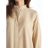 LCWAIKIKI Classic BEJ Hakim Yaka Kadın Gömlek Tunik