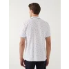 LCW Vision BEYAZ Polo Yaka Kısa Kollu Desenli Erkek Tişört