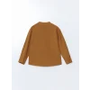 LCW Kids KAHVERENGİ Hakim Yaka Basic Erkek Çocuk Gömlek