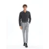 LCWAIKIKI Formal GRİ Slim Fit Uzun Kollu Armürlü Erkek Gömlek