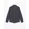 LCWAIKIKI Formal GRİ Slim Fit Uzun Kollu Armürlü Erkek Gömlek